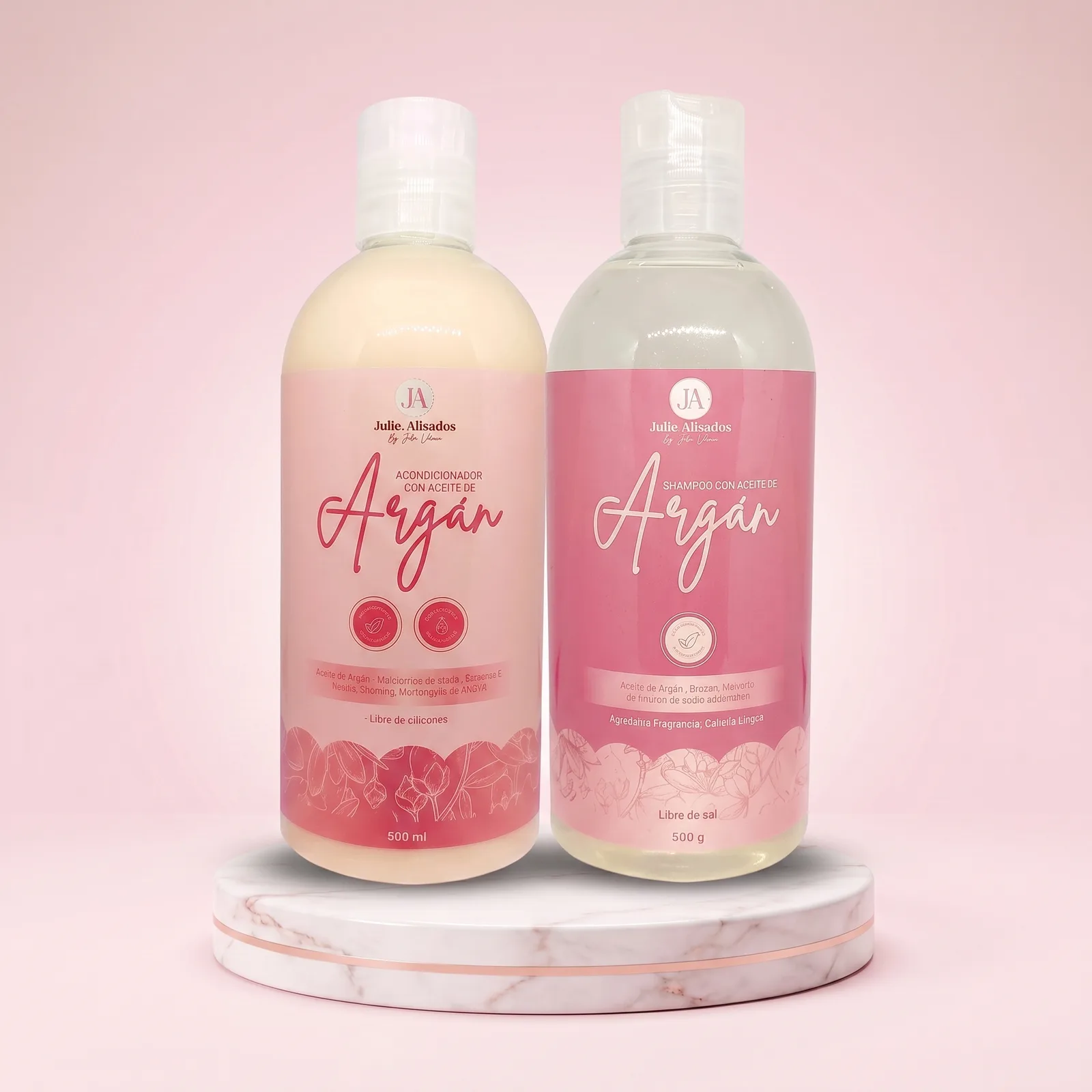 Combo Shampoo + Acondicionador Aceite de Argán JA By Julie Valencia